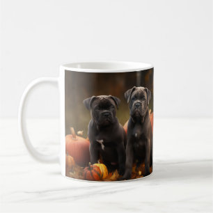 Cane Corso Puppy Autumn Delight Pumpkin Coffee Mug
