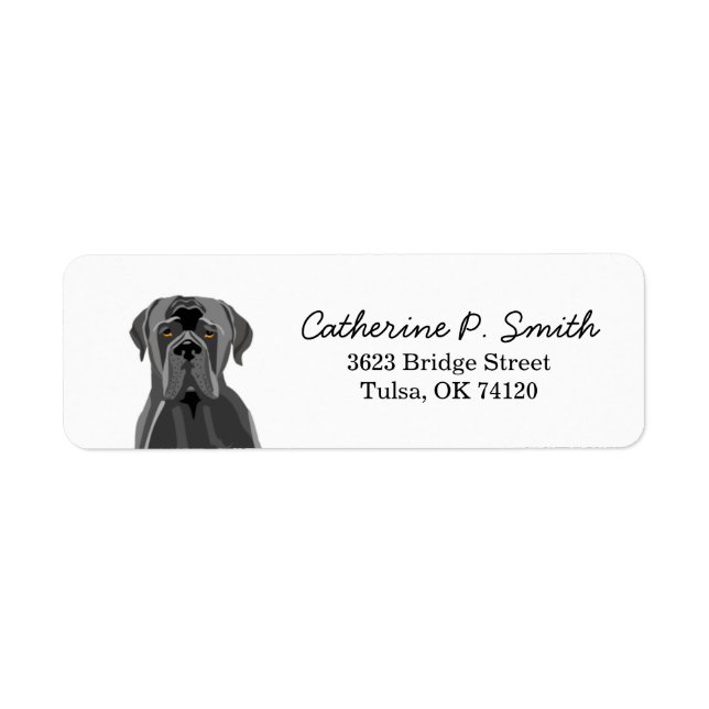 Cane Corso Return Address Label (Front)