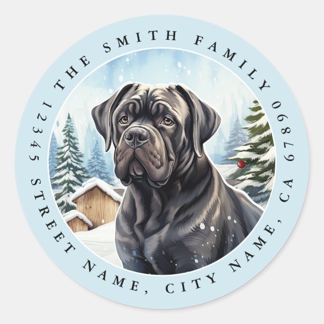 Cane Corso Round Stickers (Front)