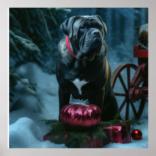 Cane Corso Snowy Sleigh Christmas Decor