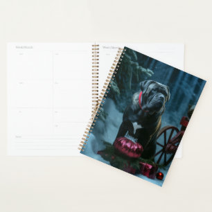 Cane Corso Snowy Sleigh Christmas Decor Planner
