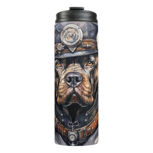 Cane Corso Steampunk Dog Thermal Tumbler