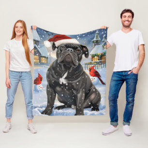 Cane Corso Winter Wonderland Christmas Joy Fleece Blanket