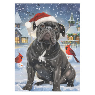 Cane Corso Winter Wonderland Christmas Joy Tablecloth