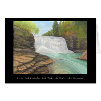 Cane Creek Cascades - Appalachian Art Card