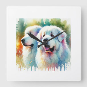 Cane da Pastore Maremmano Abruzzese 251024AREF151 Square Wall Clock