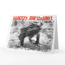 Cane Toad Australian Funny Giant Birthday Card