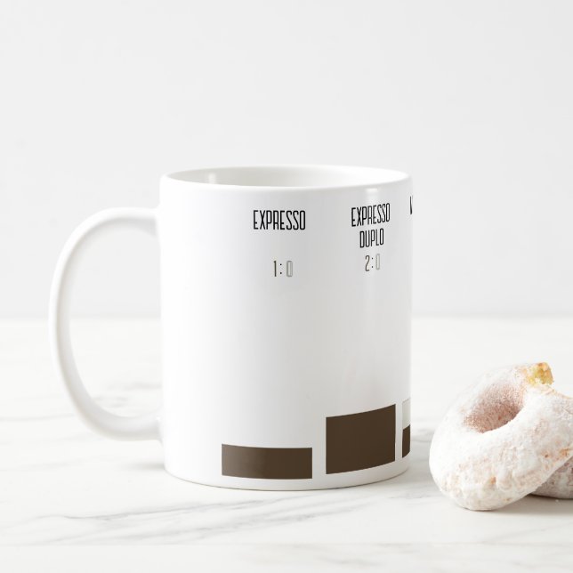 Cane with coffee recipe proportions mug (With Donut)