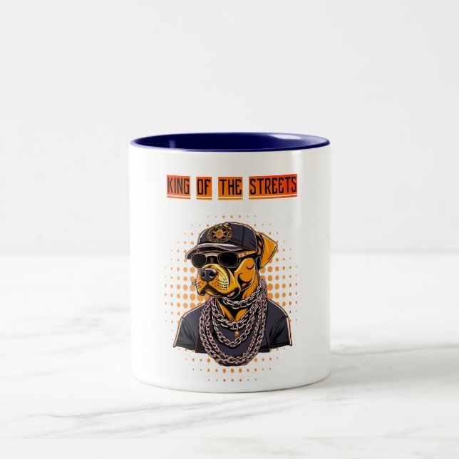 Caneca DOG KING Two-Tone Coffee Mug (Center)