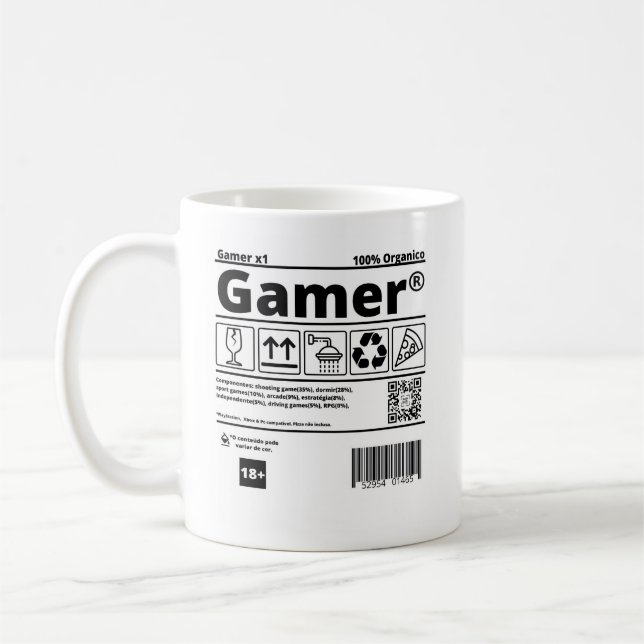 Caneca Gamer Coffee Mug (Left)