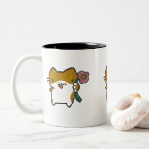 Caneca Gatinho Two-Tone Coffee Mug