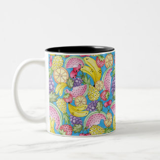 Caneca Linha Frutas Fun Two-Tone Coffee Mug