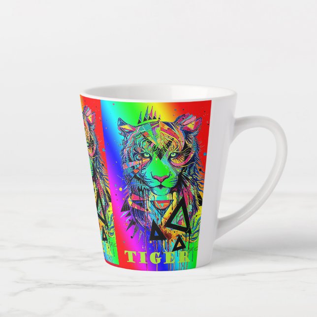 Caneca para café latte/Tigres Latte Mug (Right)