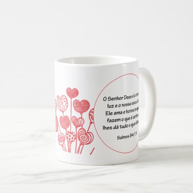 Caneca with versicle coffee mug (Front Right)