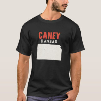 Caney Kansas USA State America Travel Kansan  T-Shirt