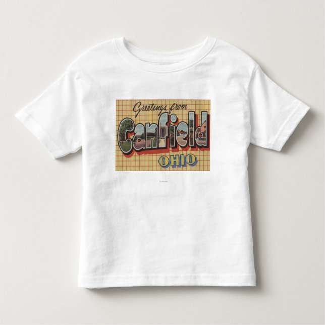 Canfield, Ohio - Large Letter Scenes Toddler T-Shirt (Front)