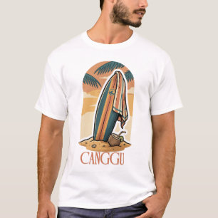 Canggu Sunset Surf – Vintage Tropical Beach Vibes T-Shirt