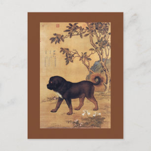 Cangni 苍猊 ~ Tibetan Mastiff ~Giuseppe Castiglione~ Postcard