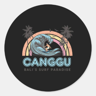 Canguu - Li's Surf Paradise - Indonesia Surfing Fa Classic Round Sticker