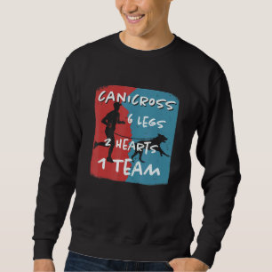 Canicross 6 Legs 2 Hearts 1 Team Sweatshirt