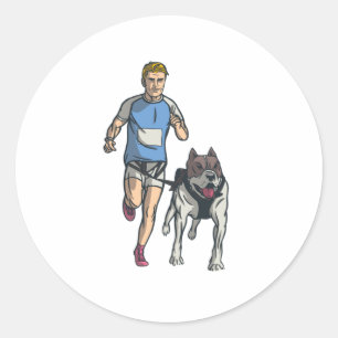 Canicross Classic Round Sticker