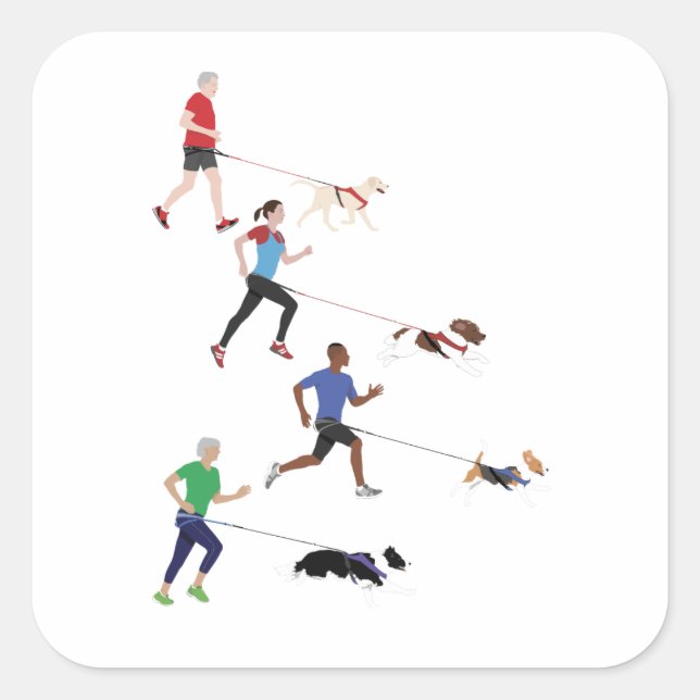 Canicross Quartet Sticker (Front)