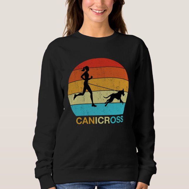 Canicross Retro Vintage Edition Canicross Women s Sweatshirt (Front)