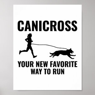 Canicross Trail Running Runner Dog Sport Outdoor Poster