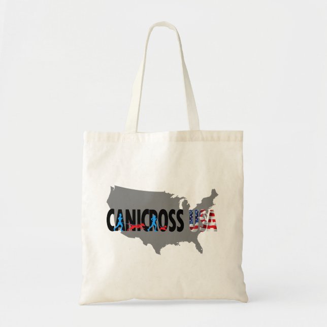 Canicross USA Map Budget Tote Bag (Front)