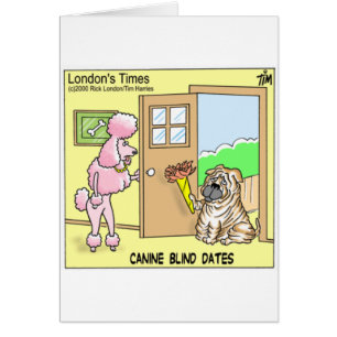 Canine Blind Dates Funny Dog Cartoon Gifts & Tees