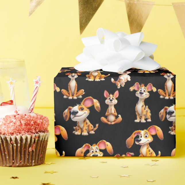 Canine Celebration Wrap 4 Wrapping Paper (Birthday Party)