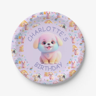 Canine Cuddle 2 Paper Plate