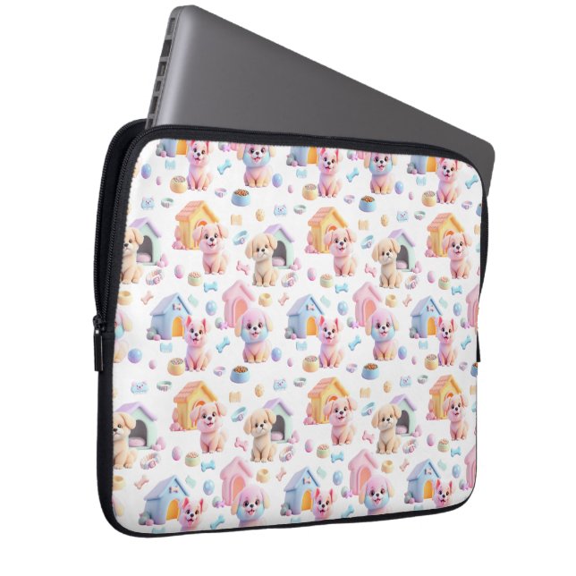 Canine Cuddle  Laptop Sleeve (Front Right)