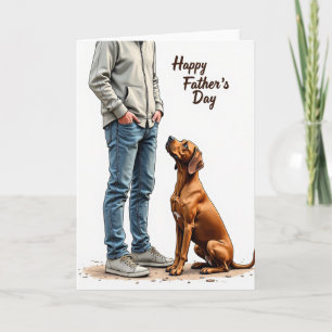 Canine Devotion Fathers Day Card