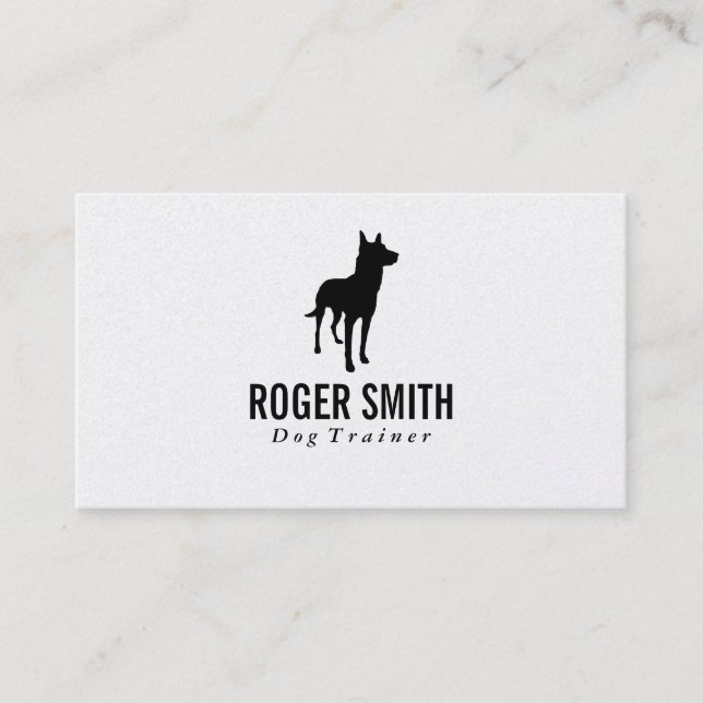Canine | Dog Training (elite) Business Card (Front)
