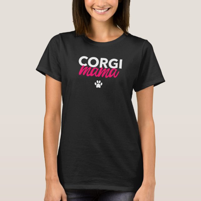 Canine Fun Doggo Mum Love Corgi T-Shirt (Front)