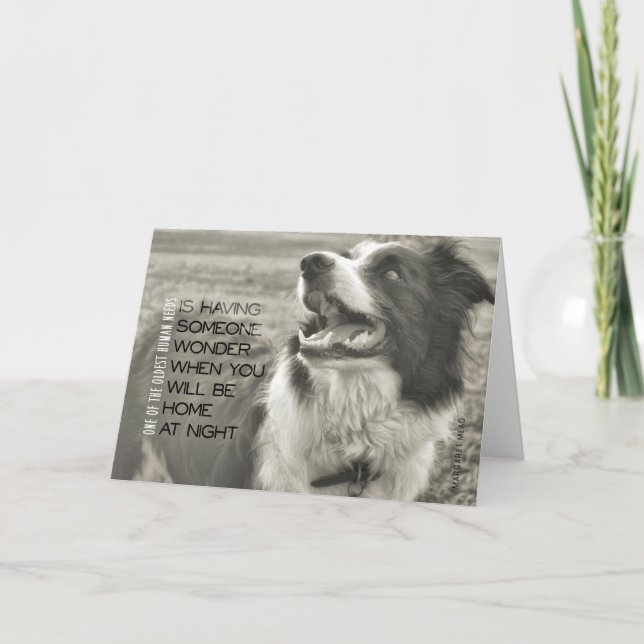 CANINE GRIN Greeting Card (Front)