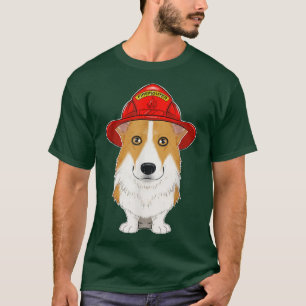 Canine Handler I Fireman Dog I Firefighter Welsh C T-Shirt