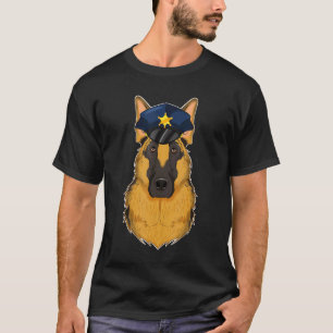 Canine Handler I Police Dog I Police German Shephe T-Shirt