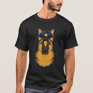 Canine Handler I Police Dog I Police German Shephe T-Shirt
