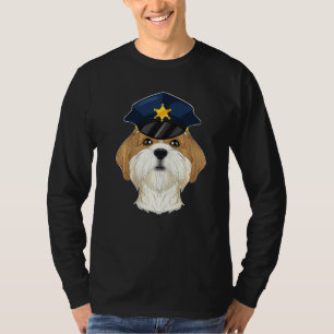 Canine Handler I Police Dog I Police Shih Tzu   T-Shirt