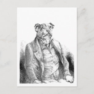 "Canine Lecture" Postcard