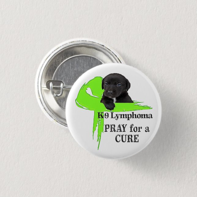 Canine Lymphoma - Cancer Bites 3 Cm Round Badge (Front & Back)