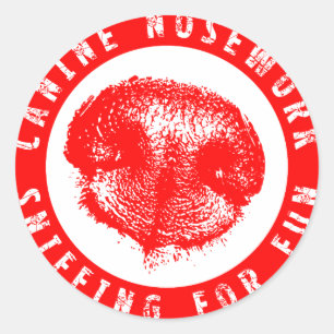Canine Nosework, Sniffing for Fun Classic Round Sticker