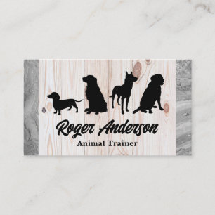 Canine Pack   Dog Training   Wood   Marble Business Card