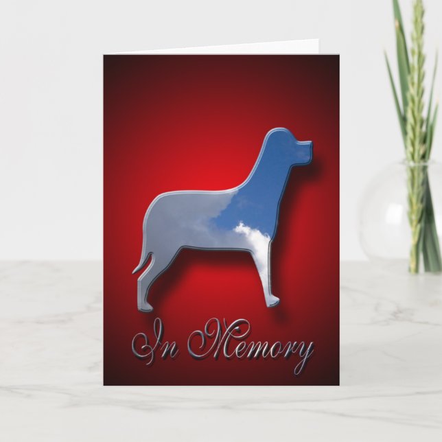 Canine Sympathy Card In Memory (Front)