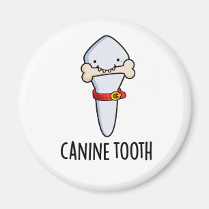 Canine Tooth Funny Dental Pun  Magnet