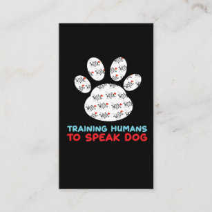 Canine Training Dog Trainer Puppy Dog Speaker Business Card