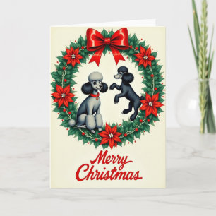 Canine Wreath Christmas Card