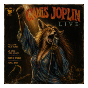 Canis Joplin Album: a Parody Poster